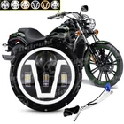 For Kawasaki VN Vulcan 500 750 800 900 1500 DOT 7" INCH LED Headlight Projector