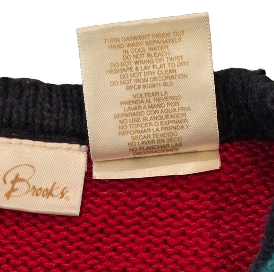 Suéter Chaleco Rojo Talla Grande Vintage Bobbie Brooks Para Mujer Musical Navidad Foto 4 de 4