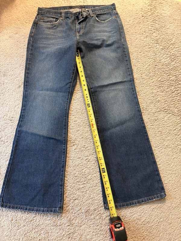 Calvin Klein Women’s 12x31  Med Wash Flare Jeans Denim Blue Mid Rise NWOT