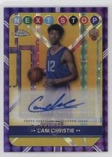 2024-25 Topps Chrome Purple Geometric Refractor Cam Christie #NSS-CC Auto 1i3m