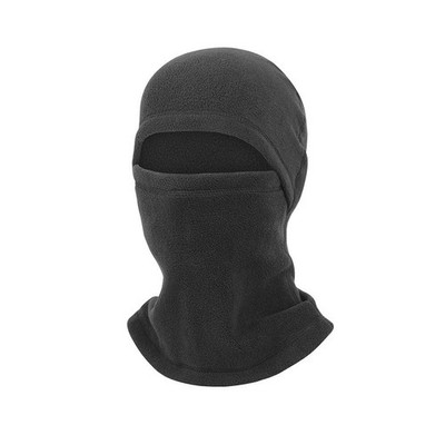Fleece Sturmhaube Full Face Sturmhaube ultrafein Samt Kapuze Gesicht Mütze Rund