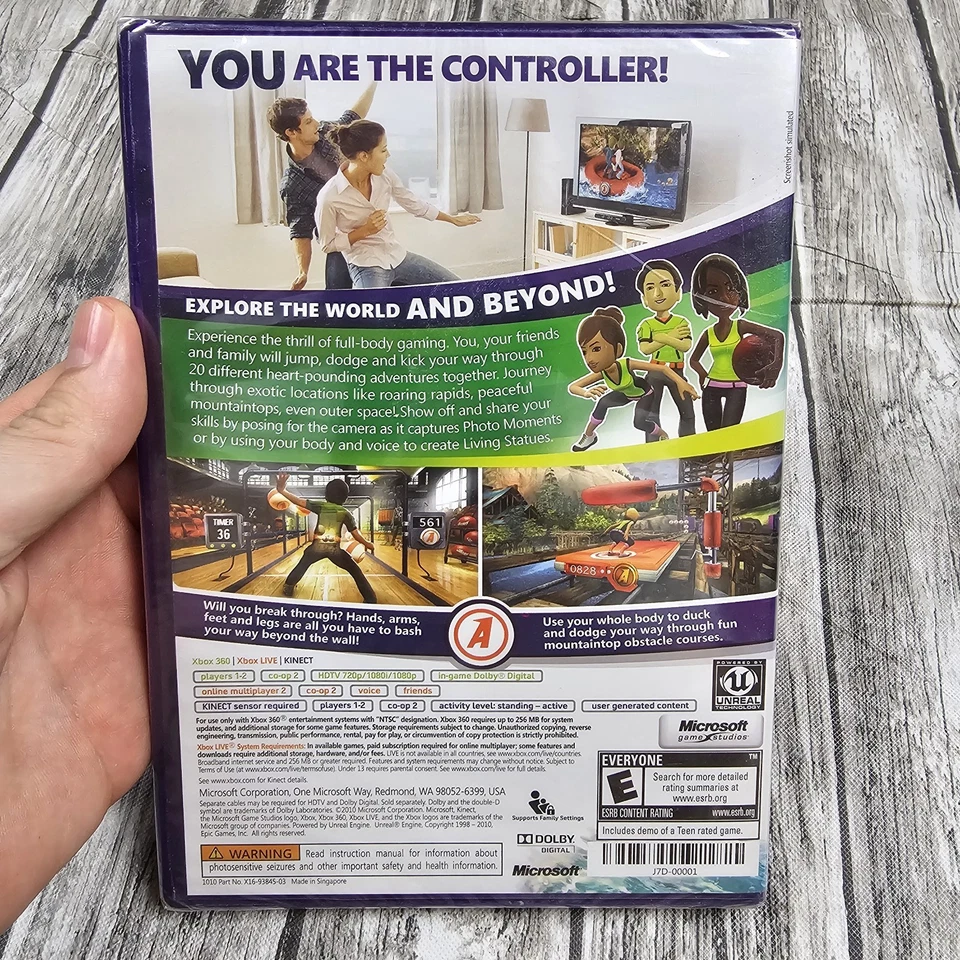 Kinect Adventures (Xbox 360, 2010) Sealed Kinect Original Game Xbox 360 - Image 2 of 4