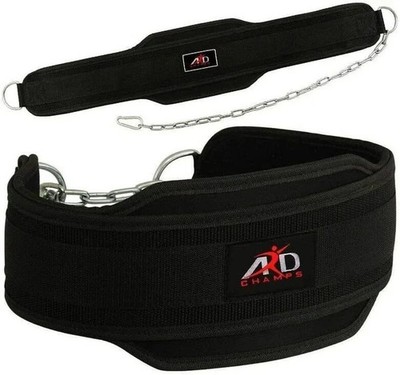 ARD Neoprene Weight Lifting Dipping Belt Exercise Belt Fitness Gym Belt Black