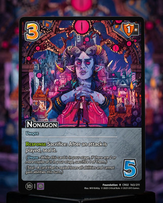 UniVersus Nonagon - #143 - NM - Foil Rare - Critical Role