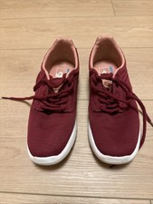 VANS Off The Wall Women's Shoes Size 6 Maroon Red Pink Salmon Color Low