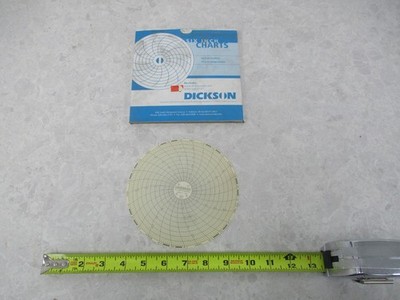PACK OF 60 DICKSON C659 CIRCULAR PAPER CHARTS, 6'', XA0254