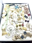 Estate Vintage Costume Jewelry Lot Necklaces Earrings Bracelet Rhinestones Watch