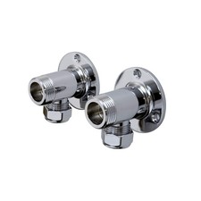 ENKI P10 Backplate Wall Elbows Exposed Pipes Thermostatic Bar Mixer Shower Va...