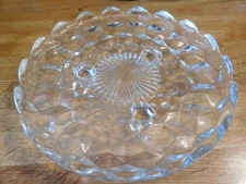 AMERICAN Fostoria Elegant Glass 3 Footed Toed TIDBIT TRAY Candy Mint Dish 7.25"