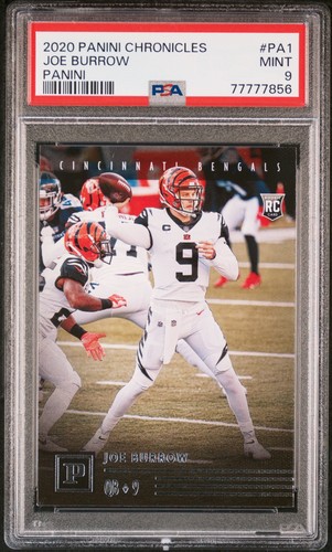 2020 Panini Chronicles Panini #PA1 Joe Burrow Panini PSA 9