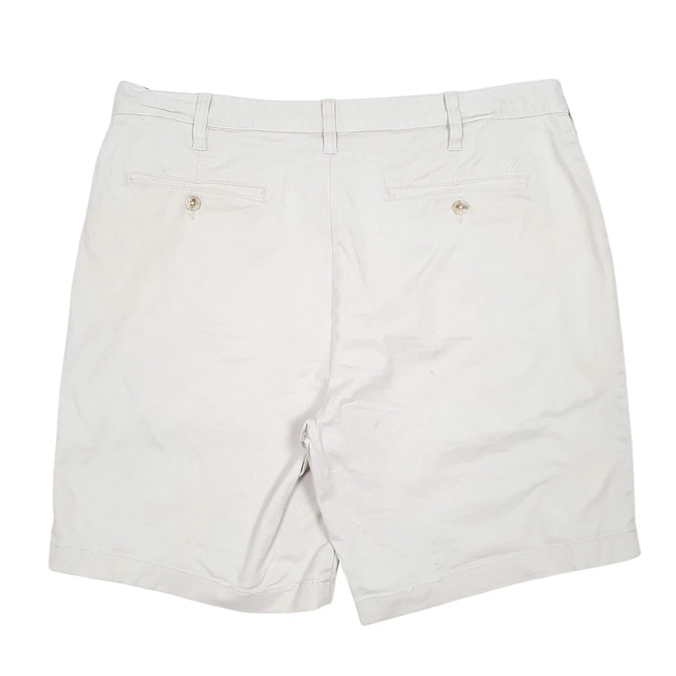 Nautica Deck Short Classic Stretch Beige Chino Cotton Shorts W38 - Image 3 of 4