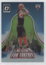 2017 Donruss Optic All Clear for Takeoff Lime Green Prizm /175 Zach LaVine 11h3