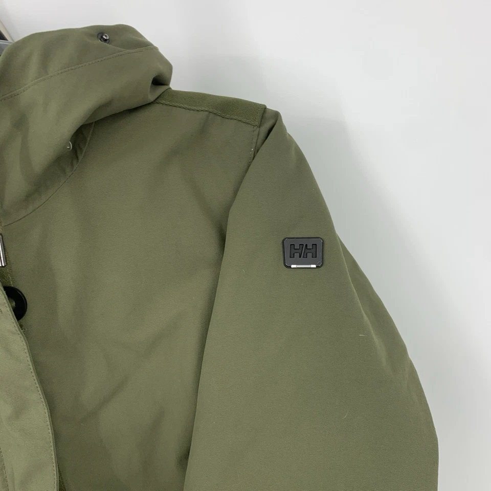 Helly Hansen женщин размер XL пальто парка куртка зеленый капюшон длинный Шпицберген 2 Primalof - Изображение 4 из 4