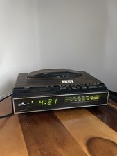 Vintage COBRA Telephone Alarm Clock Radio Phone Faux Wood Walnut RP-7408 RARE