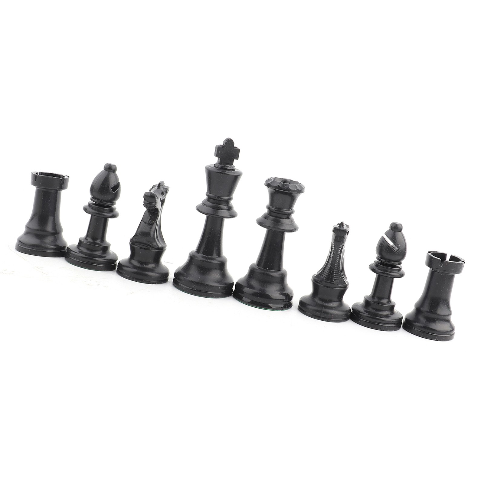 (Large-75mm) 32PCS Chess Pieces Plastic Chess Set Chess Pieces Only
