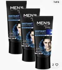 Mens Fair And Lovely Glow Handsome Face Cream Brightness Skin Care 3x pack 25g