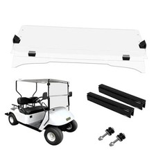 Golf Cart Windshield Fits 1995-2013 EZGO TXT and Medalish Transparent Acrylic