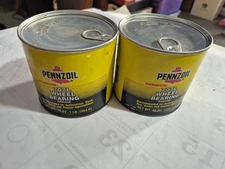 Vtg Lot of 2-1 LB CANS PENNZOIL MULTI-PURPOSE & WHEEL BEARING GREASE UNOPENED TX