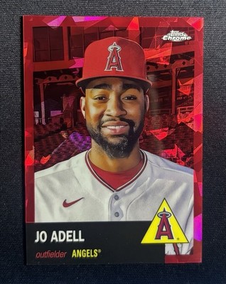 2022 Topps Chrome Platinum Anniversary Jo Adell Red Atomic /100 Angels #293