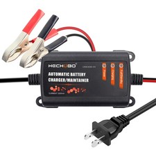 12v 2A Battery Charger, Trickle Charger for Lawn Mower Battery, Motorcycle, c...