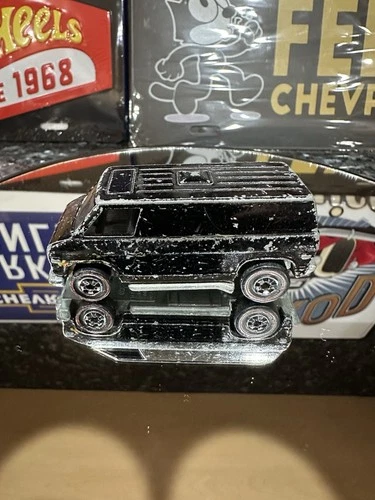 Vintage Hot Wheels Redline Black Super Van 1974 Black Hong Kong