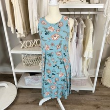 Loft Outlet size small petite sleeveless stretch knit floral tank dress # 3834