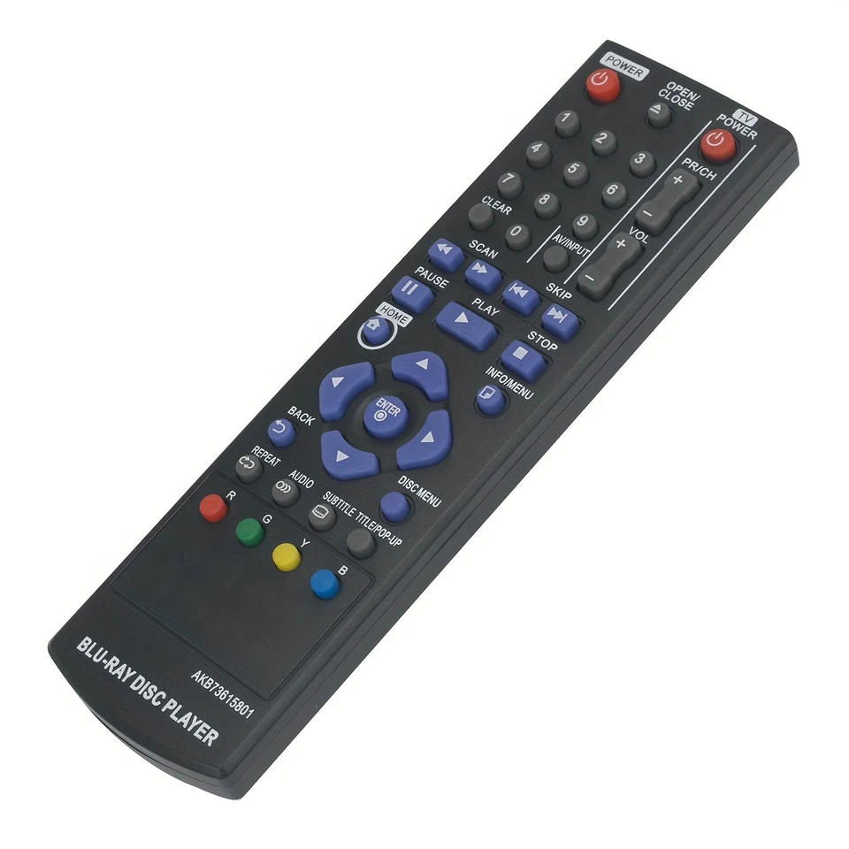 New AKB73615801 Replace Remote for LG Blu-Ray Disc DVD Player BP125 BD220 BD630