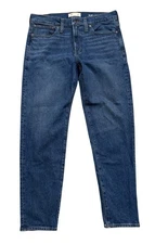 Madewell Jeans Mens Size 33x30 Blue Relaxed Taper Fit Lyford Wash Mid Rise City