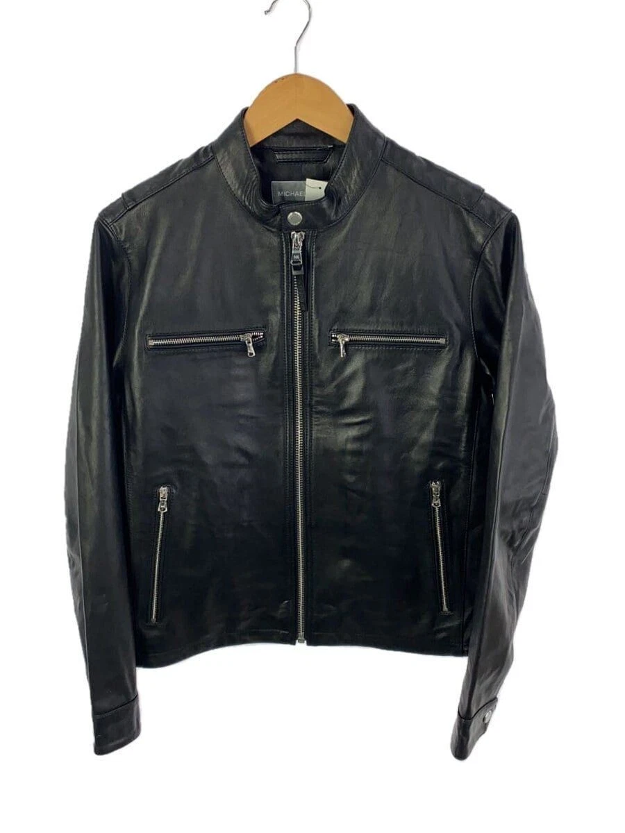 MICHAEL KORS GIACCA PELLE BLUSON XS SHEEP Nero SOLIDO MC57748