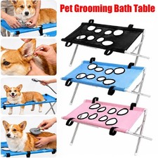 Pet Grooming Bath Table Foldable Breathable Mesh Hammock Washing Stand Dog Cat