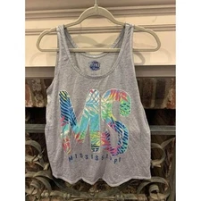 Home free Mississippi tropical summer tank top, size women’s large (V)