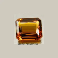 MADEIRA CITRINE 8X6 MM EMERALD CUT VVS FROM BRAZIL