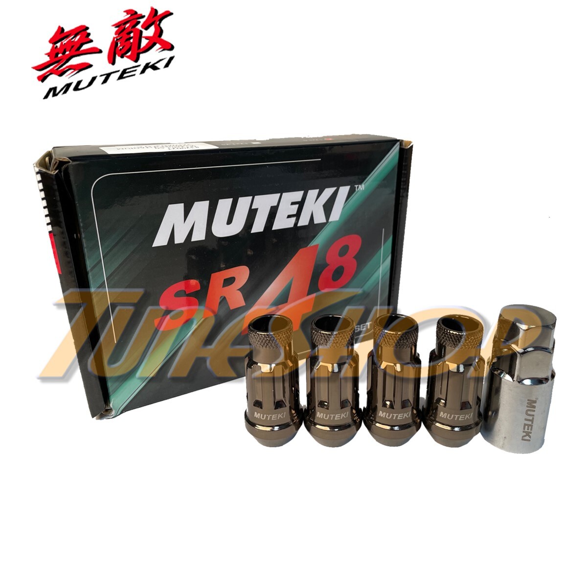 MUTEKI SR48 4 WHEELS LOCK LUG NUTS SET 12X1.5 1.5 ACORN RIMS OPEN END