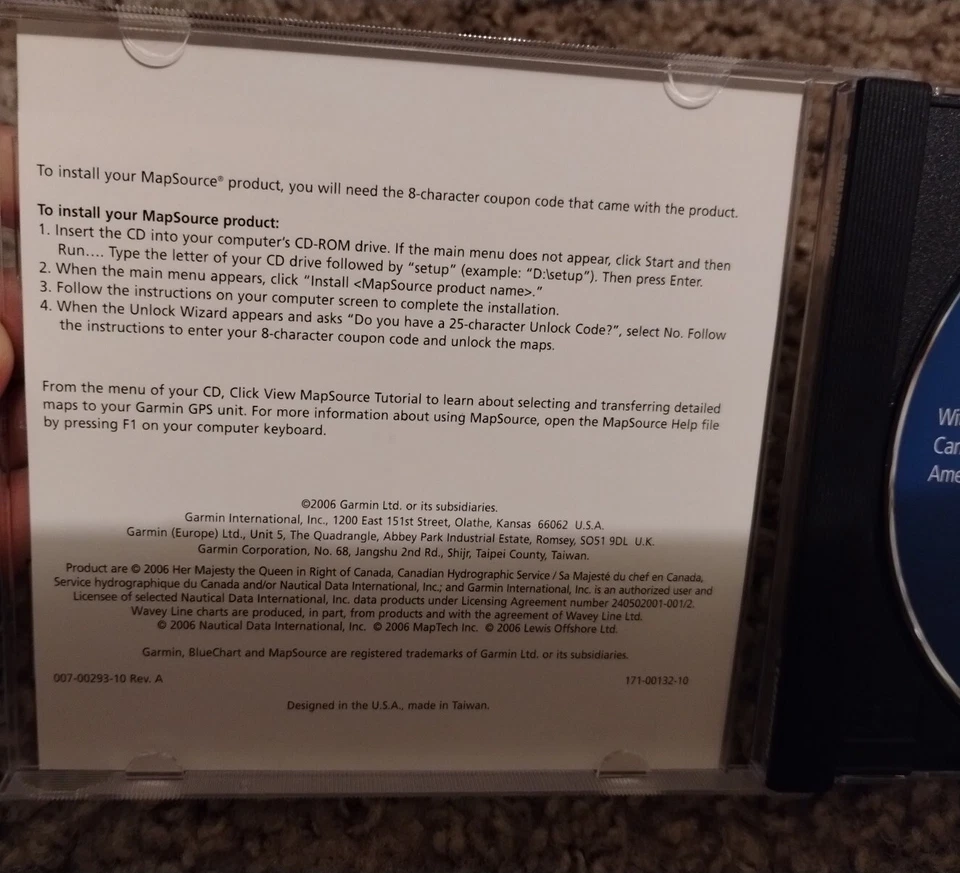 Garmin Blue Chart Americas v9 CD-ROM Electronic Nautical Maps NO CODE INCLUDED - Image 4 of 4
