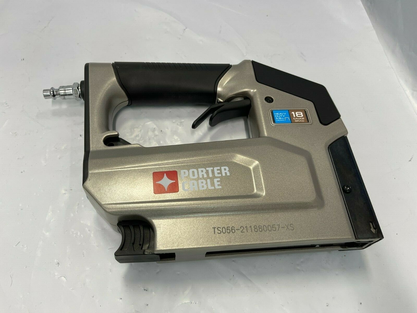 Porter Cable TS056 3/8" 18 Gauge Pneumatic Air Crown Brad Stapler Gun