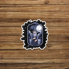 Mystical Wizard Moon Forest Sticker Magic Fantasy Vinyl Decal Wall Laptop Art #2