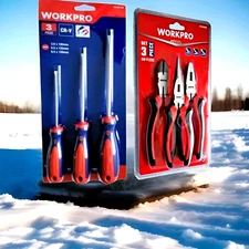 Combo Workpro Screwdriver Set /Cutter Pliers Set.Total  6pc