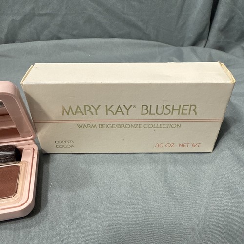 Vtg New Mary Kay Blusher Warm BEIGE BRONZE COLLECTION Copper Cocoa .30 oz #0495 - Picture 3 of 4