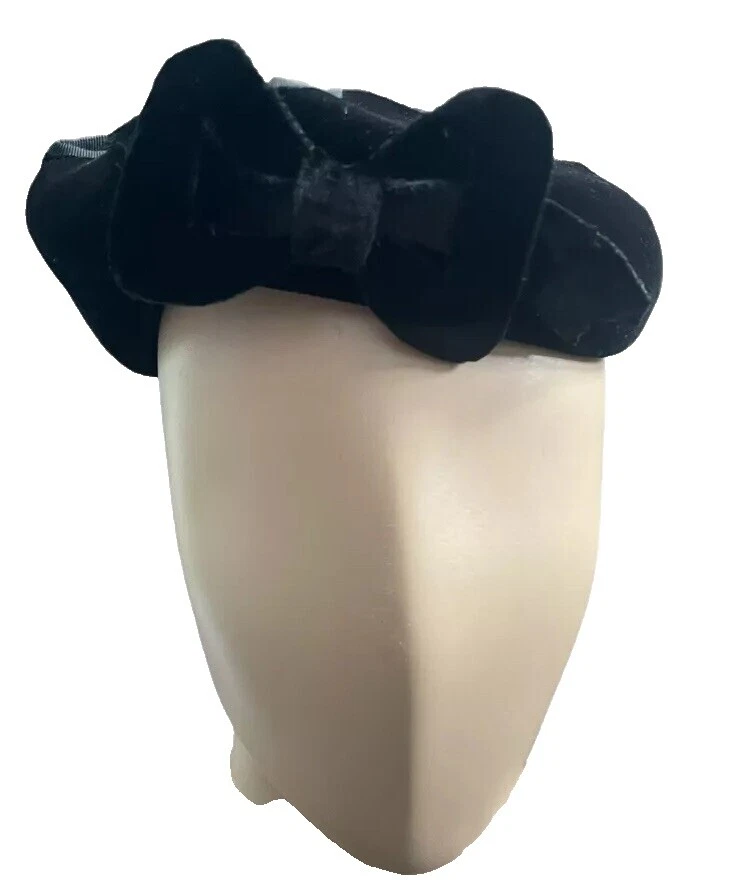 Sombreros vintage casual de Terciopelo para mujeres