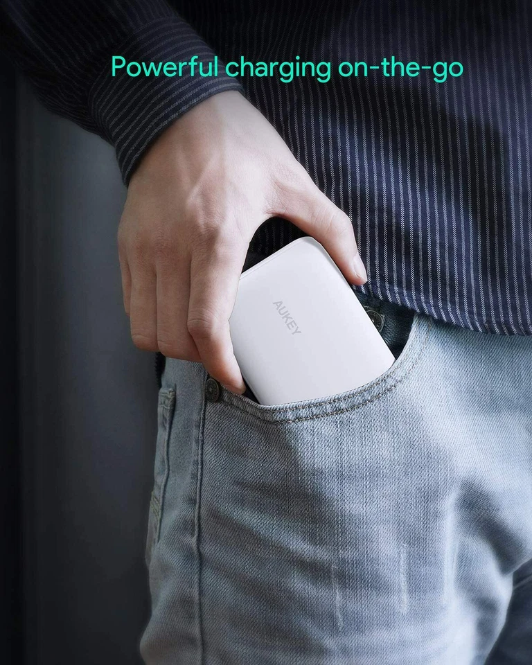 AUKEY USB C Power Bank 10000mAh Portable Charger Triple Outputs Battery Pack Com - Image 4 of 4