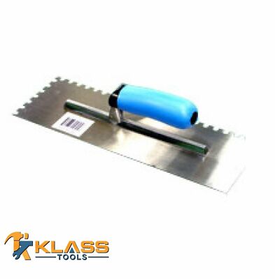 4-1/2'' X 12'' Notched Trowel with 3/8'' Teeth Dept