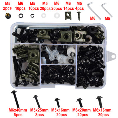 Universal Fairing Bolts Kit For Kawasaki Ninja 400 500 650R 1000 ZX14R ZZR600