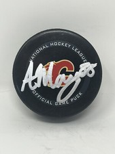 ANDREW MANGIAPANE Signed Autographed Calgary FLAMES Official GAME Puck JSA COA