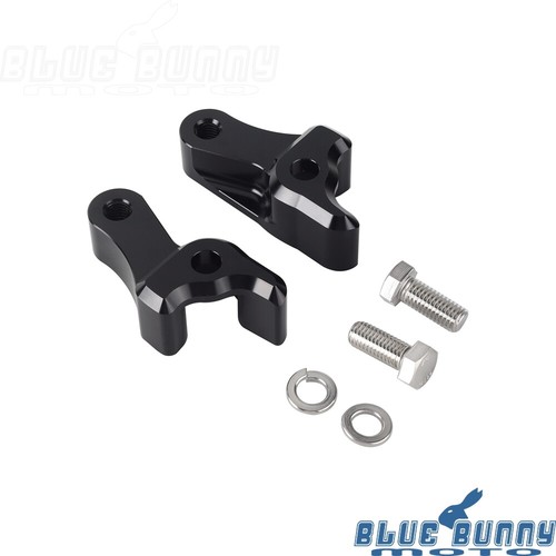 Black Rear Shock Adjustable Lowering Bracket Drop Kit For Harley Electra Glide - Picture 3 of 7