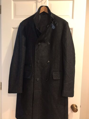 1998 $ Neu mit Etikett brandneu John Varvatos Collection Mantel mit Schnallen Größe EU 46 Medium - Bild 8 von 24