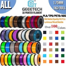 Geeetech impresora 3D Filamento de 1kg 1,75mm PLA/PETG/TPU/ABS+/mármol/seda/mate