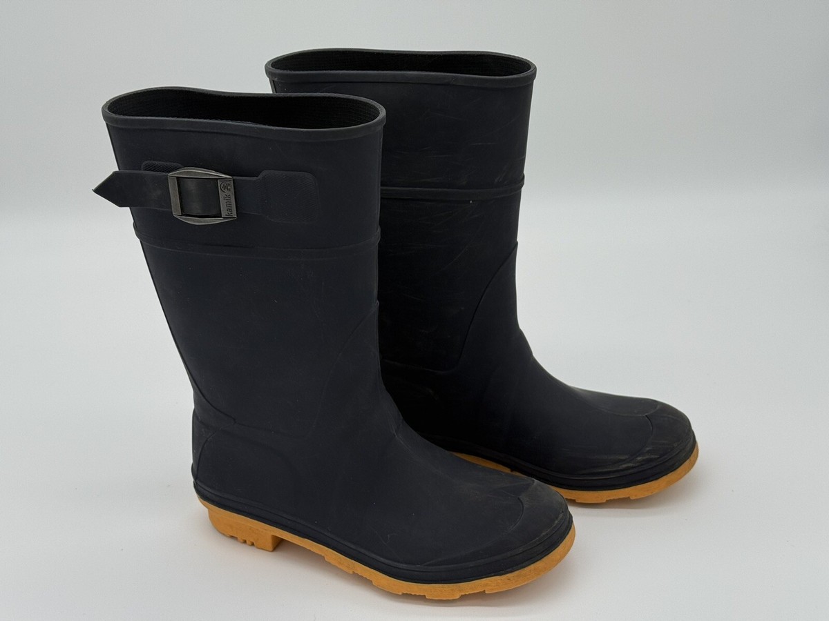 Kamik Black Toddler Rain Boots Kamik Raindrop Kids Rain Boots