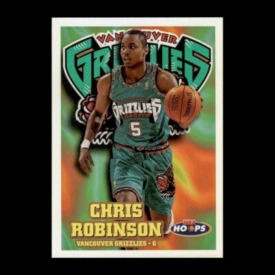 Chris Robinson 1998-99 Hoops Vancouver Grizzlies #324 R331F 46 | eBay