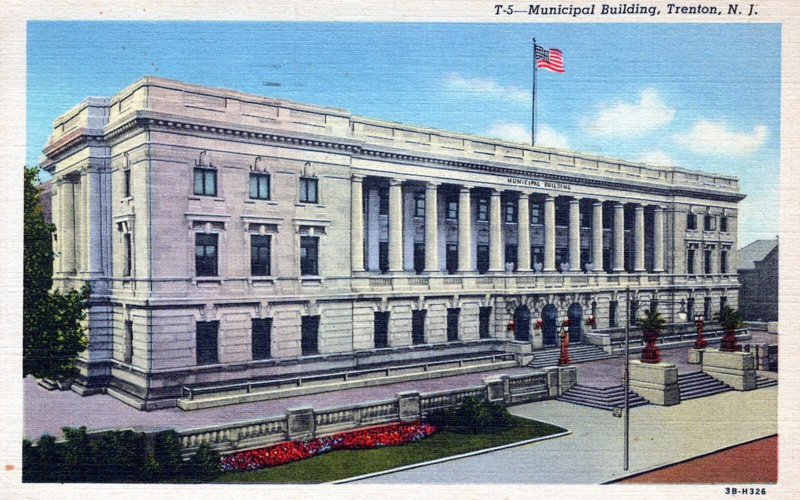 Trenton New Jersey Municipal Building Postcard eBay