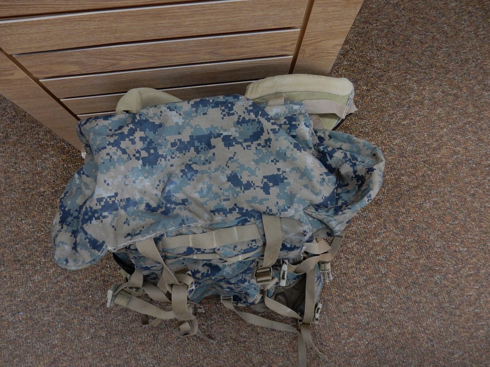 USMC Marine Corps Woodland Digital Marpat ILBE Rucksack Large Backpack ...